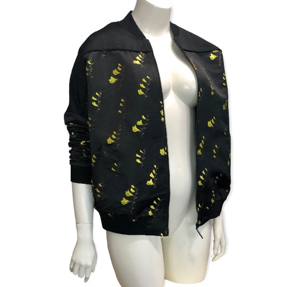 Titika Floral Embroidered Satin Bomber - Picture 6 of 16